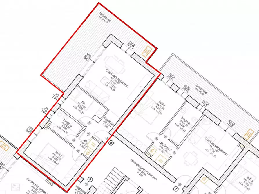 Immagine 3 di Appartamento in vendita  in Via Ida Sangiorgi a Cesena