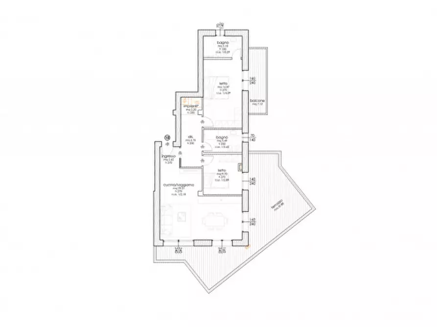 Immagine 4 di Appartamento in vendita  in Via Ida Sangiorgi a Cesena