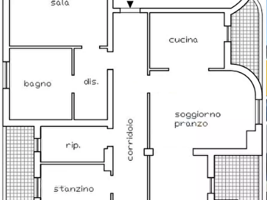 Immagine 2 di Appartamento in vendita  in Via Teofilo Patini, 10 a Castel Frentano
