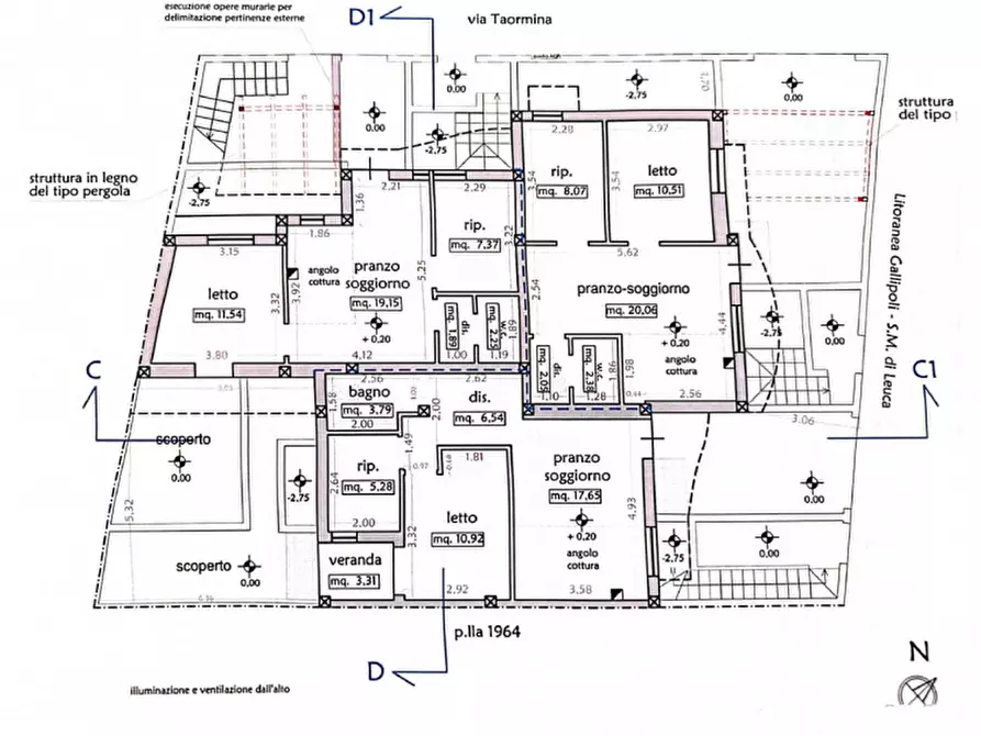 Immagine 50 di Villa in vendita  in Via Taormina a Taviano