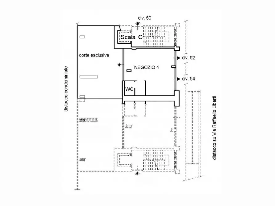 Immagine 14 di Negozio in vendita  in Via Raffaello Liberti, N. 52-54 a Roma