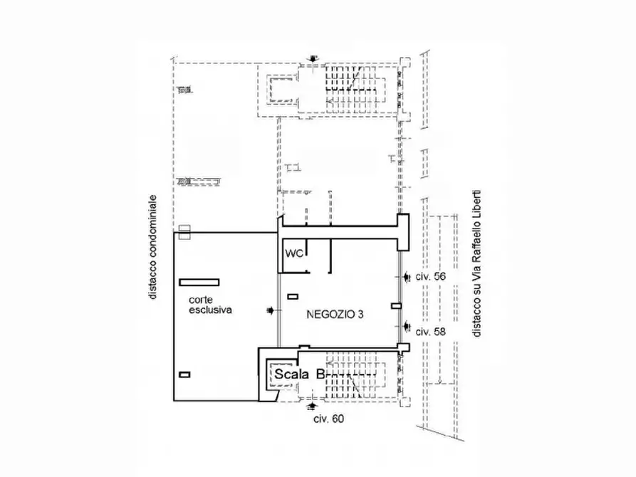 Immagine 14 di Negozio in vendita  in Via Raffaello Liberti, N. 56-58 a Roma