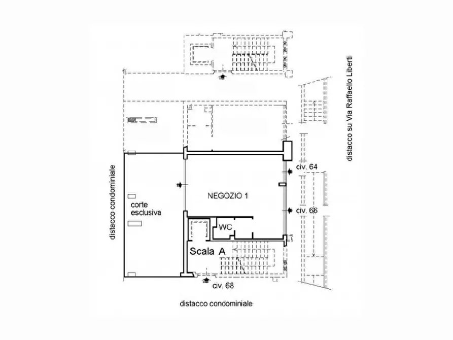 Immagine 14 di Negozio in vendita  in Via Raffaello Liberti, N. 64-66 a Roma