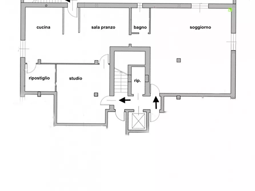 Immagine 49 di Loft/Open space in vendita  in via di Romagna 134 a Trieste