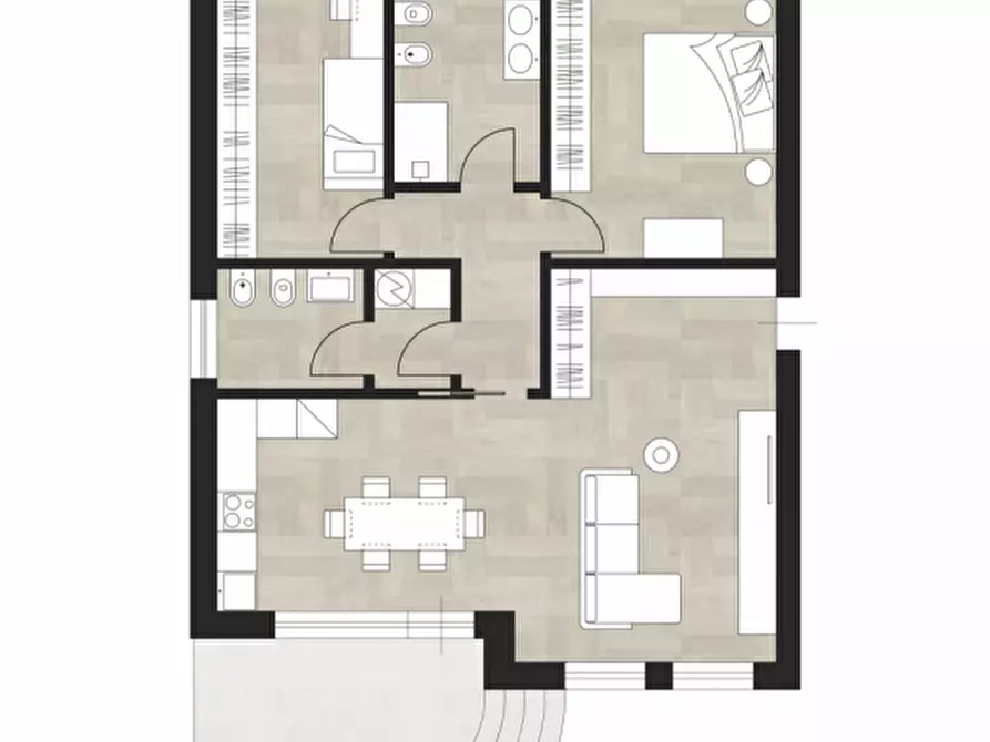 Immagine 5 di Appartamento in vendita  in Via di Mezzo a Zevio