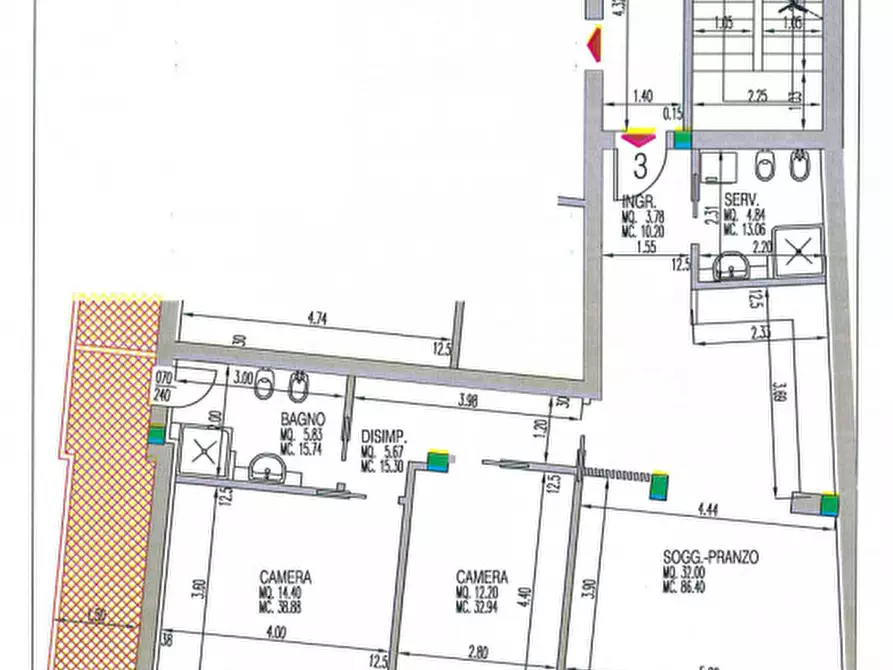 Immagine 4 di Appartamento in vendita  in corso milano a Padova