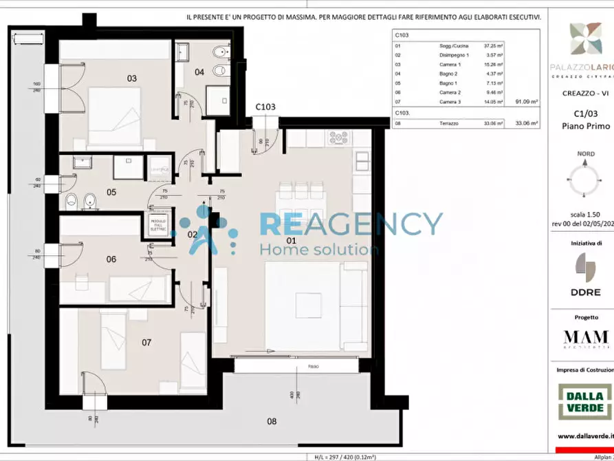 Immagine 10 di Appartamento in vendita  in Via Fogazzaro a Creazzo