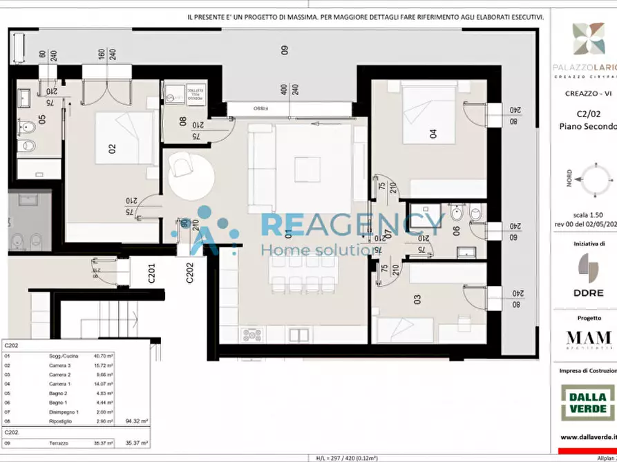 Immagine 10 di Appartamento in vendita  in Via Fogazzaro a Creazzo