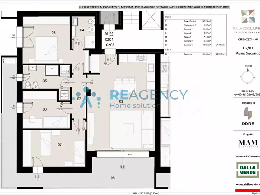 Immagine 9 di Appartamento in vendita  in Via Fogazzaro a Creazzo