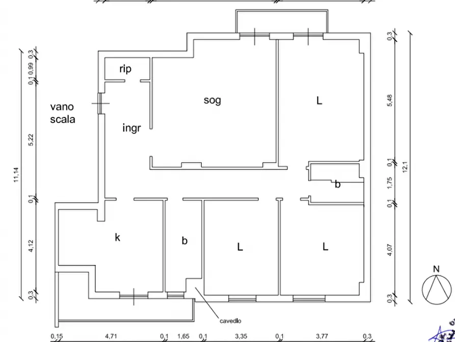 Immagine 27 di Appartamento in vendita  in Diramazione Quarta Via Ciccarello a Reggio Di Calabria