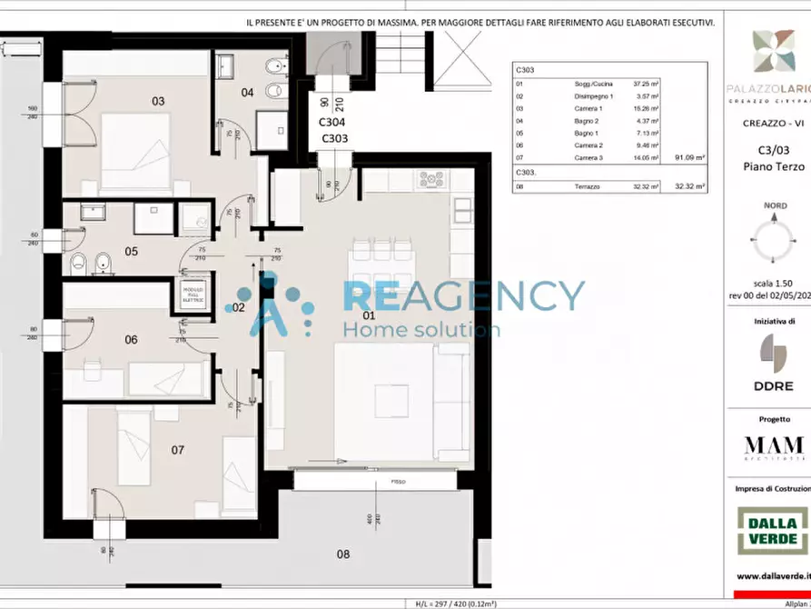 Immagine 10 di Appartamento in vendita  in Via Fogazzaro a Creazzo