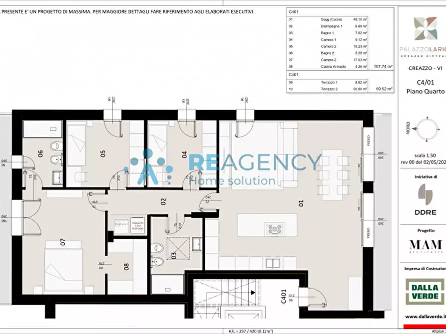 Immagine 12 di Attico in vendita  in Via Fogazzaro a Creazzo