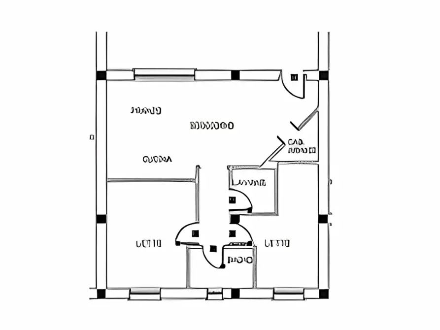 Immagine 6 di Palazzo in vendita  in Via Lazio 24 a Fossombrone