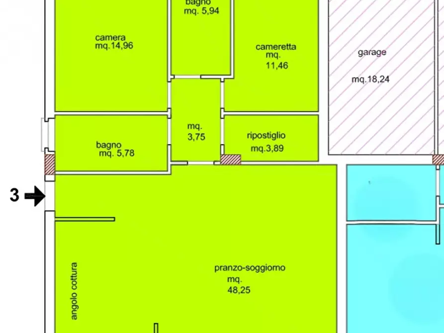 Immagine 5 di Appartamento in vendita  a Magione