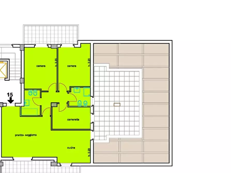 Immagine 4 di Appartamento in vendita  a Magione