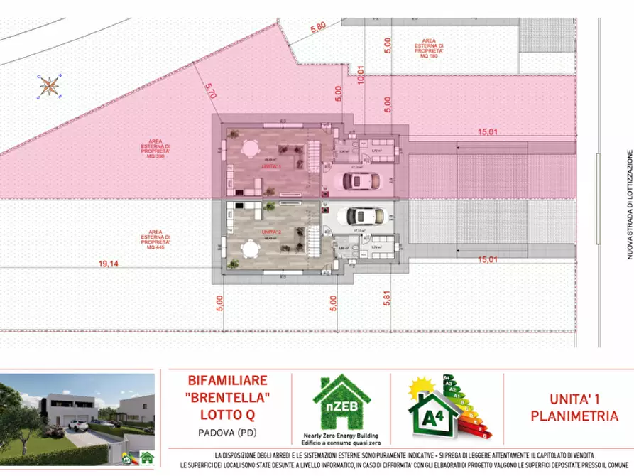 Immagine 5 di Casa bifamiliare in vendita  in Via Monte Rua a Selvazzano Dentro