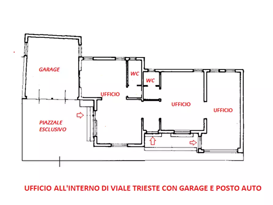 Immagine 2 di Ufficio in vendita  in Viale Fiume n.9 a Vicenza