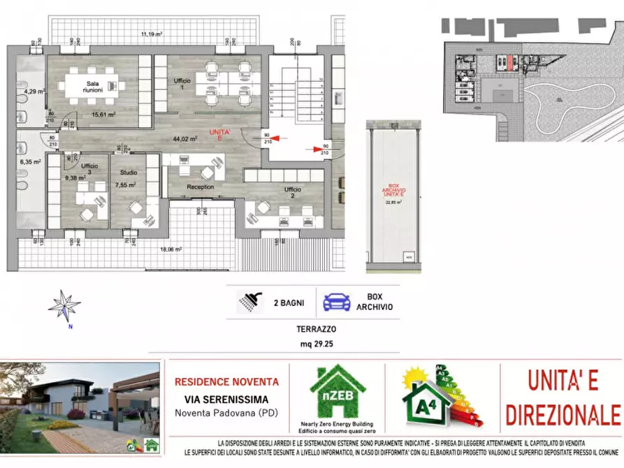 Immagine 14 di Ufficio in vendita  in Via Serenissima a Noventa Padovana