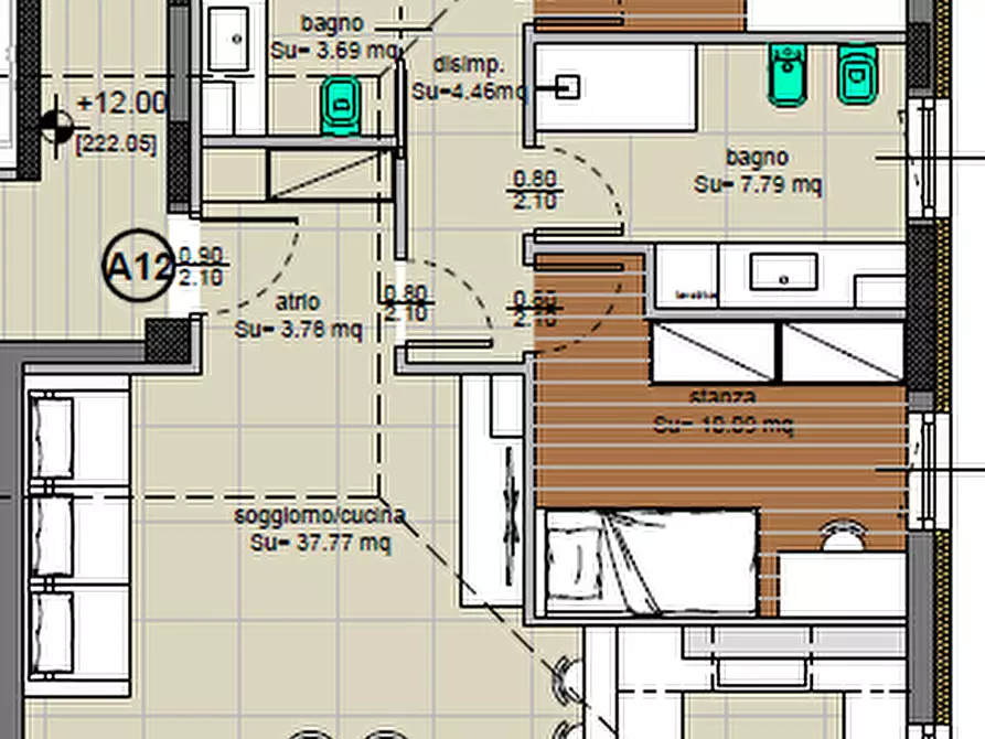 Immagine 2 di Attico in vendita  in Via dei Vegri a Aldeno