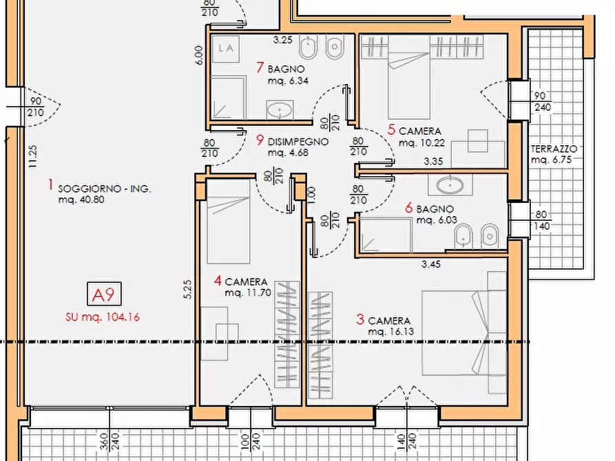 Immagine 8 di Appartamento in vendita  in via roma a Arzergrande