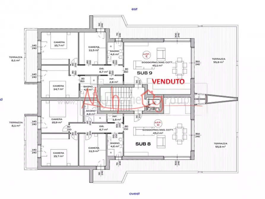 Immagine 9 di Appartamento in vendita  a Abano Terme