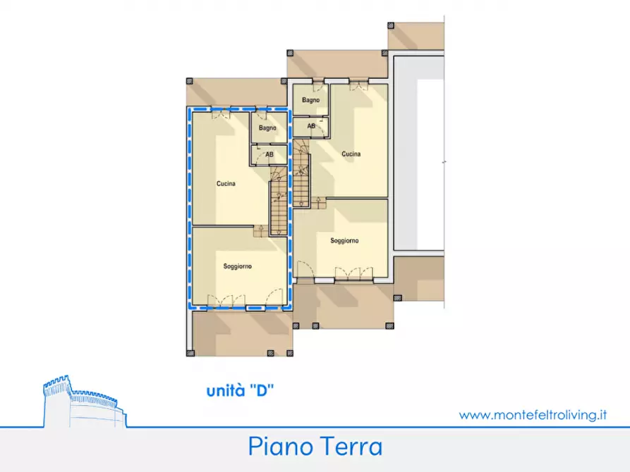 Immagine 13 di Villetta a schiera in vendita  in via Nazionale Nord a Sant'angelo In Vado
