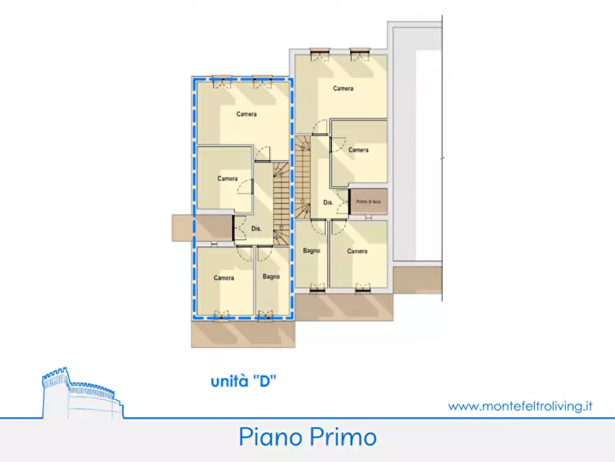 Immagine 14 di Villetta a schiera in vendita  in via Nazionale Nord a Sant'angelo In Vado