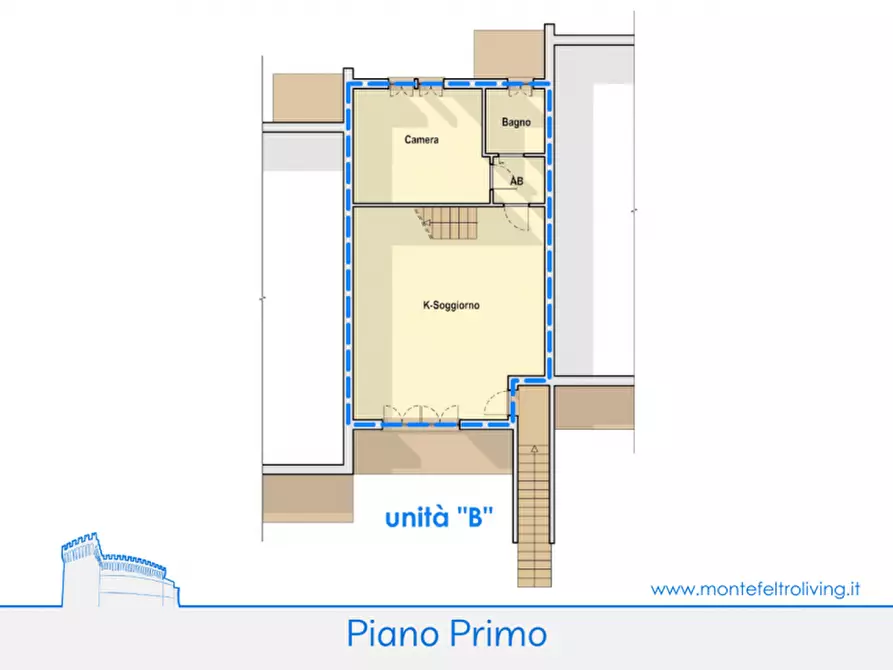 Immagine 18 di Villetta a schiera in vendita  in via Nazionale Nord a Sant'angelo In Vado