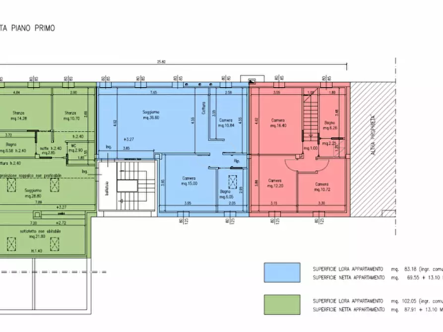 Immagine 10 di Appartamento in vendita  in Via Copernico a Salzano