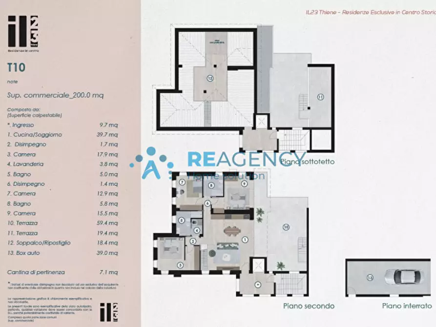 Immagine 10 di Attico in vendita  in Via Nazario Sauro a Thiene