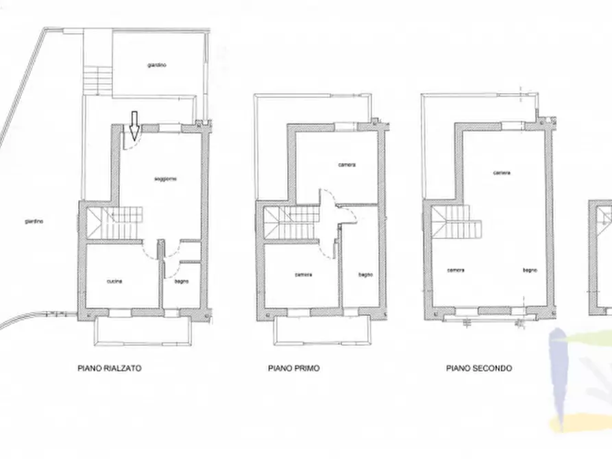 Immagine 12 di Villetta a schiera in vendita  in Via P. Cicogna a Chioggia