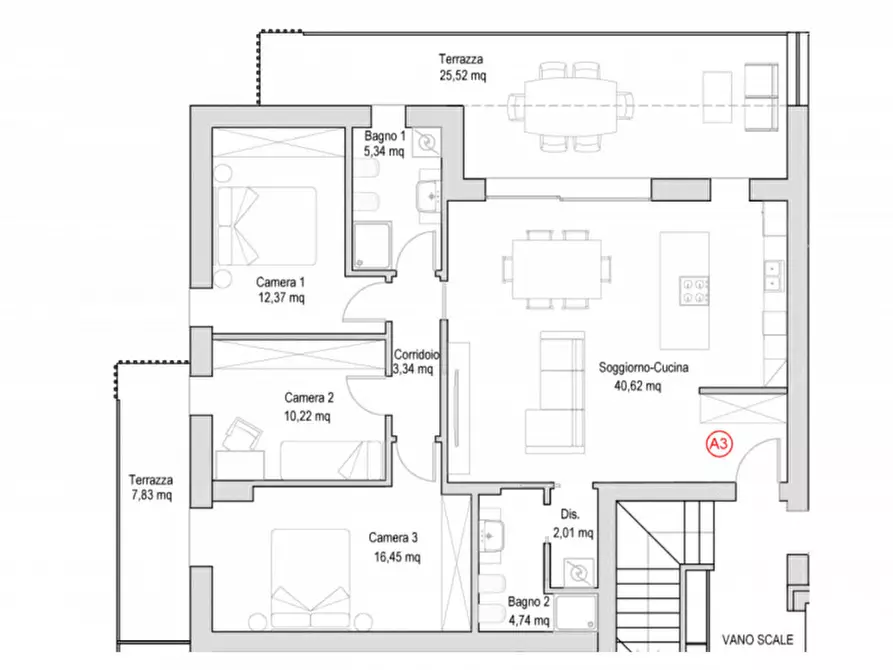 Immagine 16 di Appartamento in vendita  in Via Andrea Mantegna a Treviso