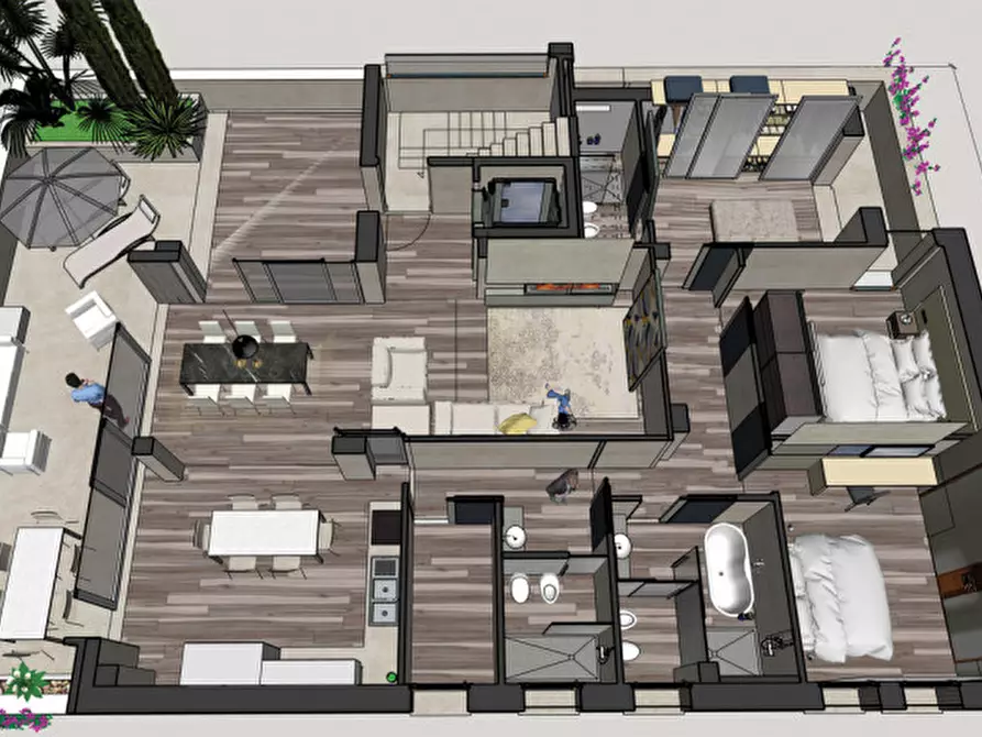 Immagine 1 di Attico in vendita  in Viale Regina Margherita a Rovigo