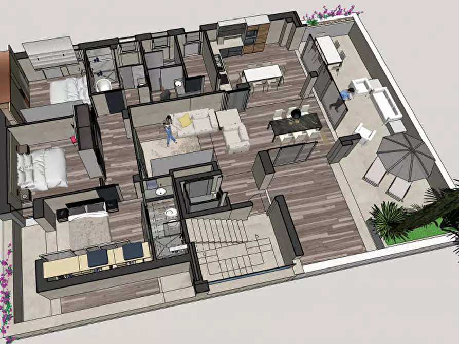 Immagine 2 di Attico in vendita  in Viale Regina Margherita a Rovigo