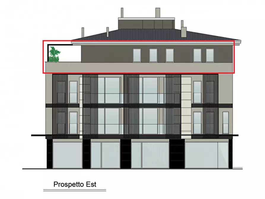 Immagine 3 di Attico in vendita  in Viale Regina Margherita a Rovigo