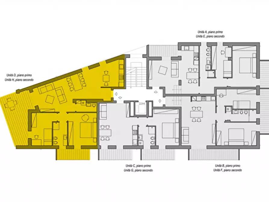 Immagine 2 di Appartamento in vendita  in Via Marco Polo a Rovigo
