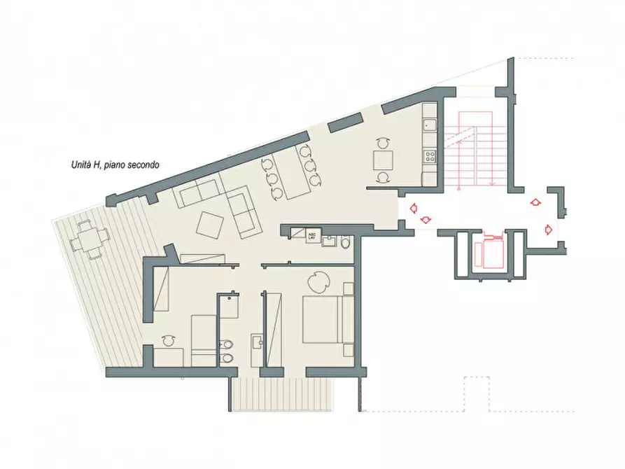 Immagine 5 di Appartamento in vendita  in Via Marco Polo a Rovigo