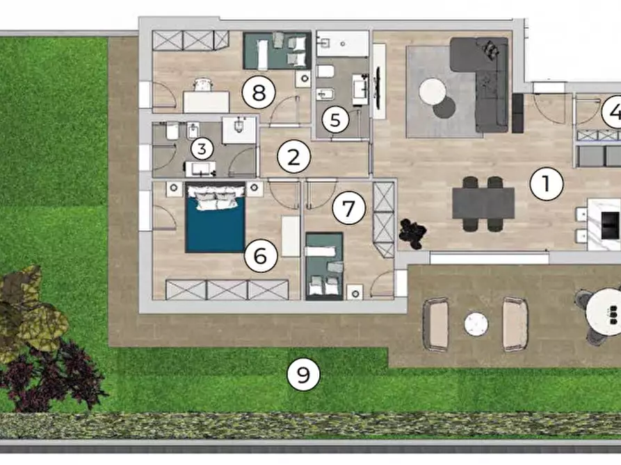 Immagine 8 di Appartamento in vendita  a Padova