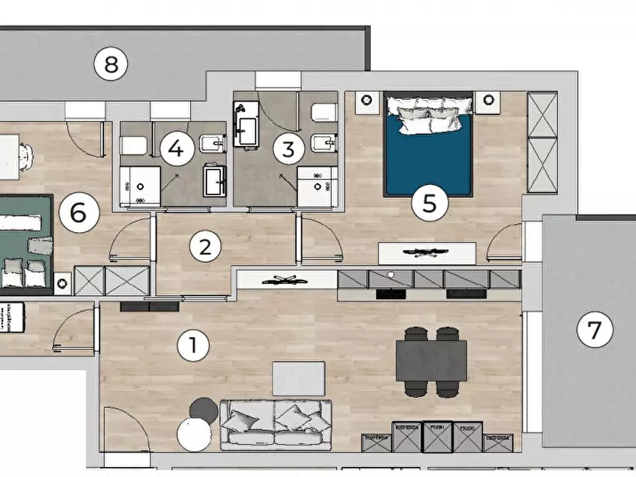 Immagine 8 di Appartamento in vendita  a Padova