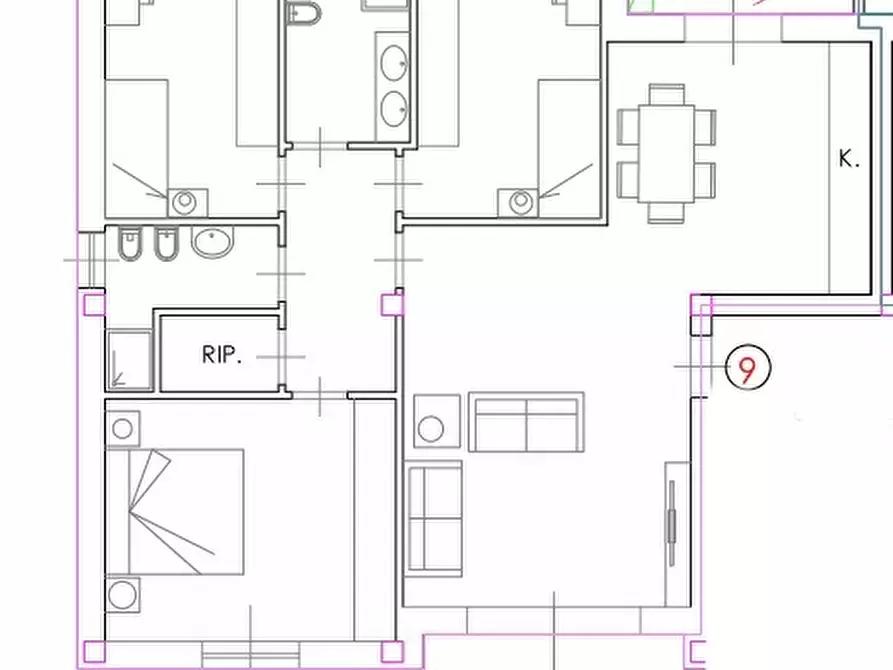 Immagine 23 di Appartamento in vendita  in Via San Martino per Galceti a Prato