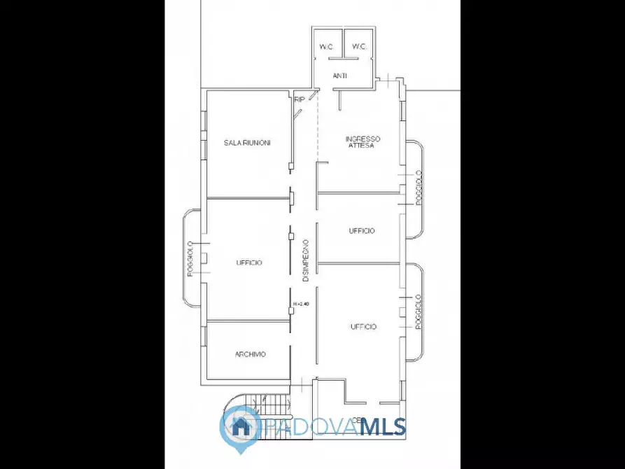 Immagine 16 di Ufficio in vendita  in Via Vigonovese 145 a Noventa Padovana