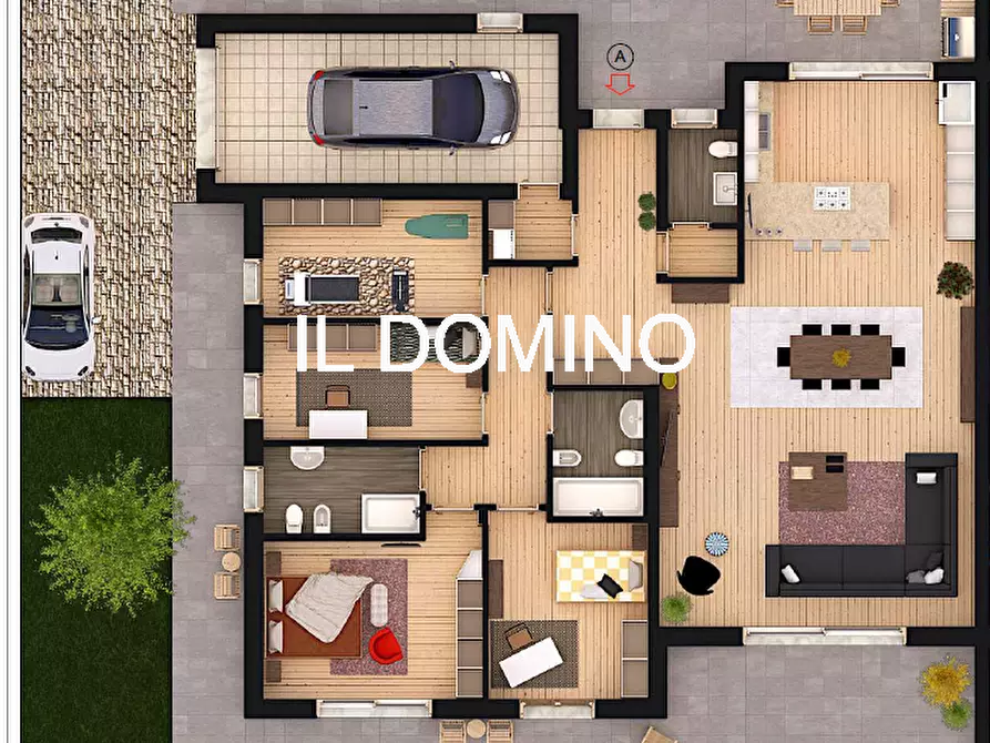 Immagine 4 di Casa bifamiliare in vendita  in Via Fulvio Testi a Padova