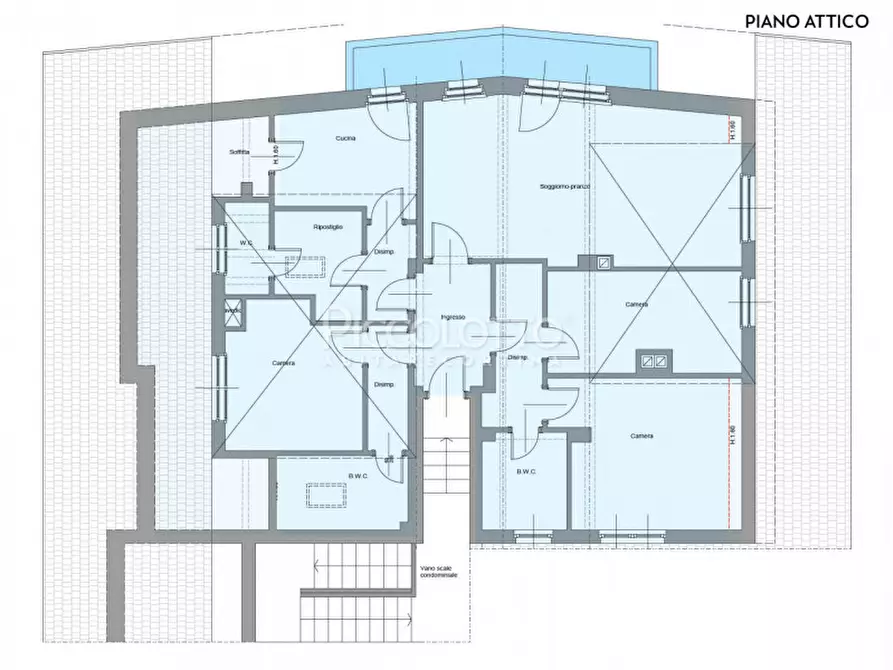 Immagine 17 di Attico in vendita  in via IV Novembre a Cortina D'ampezzo