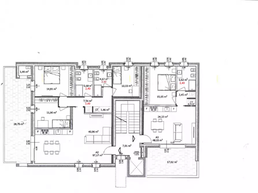 Immagine 10 di Attico in vendita  in Via Bersaglieri d'Italia a Noale