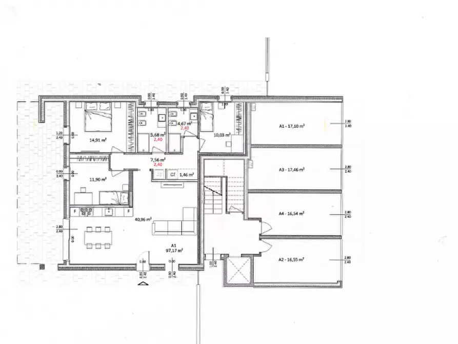 Immagine 12 di Attico in vendita  in Via Bersaglieri d'Italia a Noale