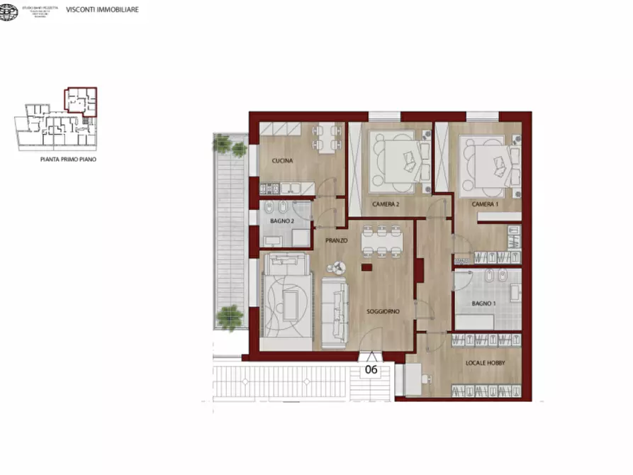 Immagine 20 di Appartamento in vendita  in piazza visconti 13 a Rho