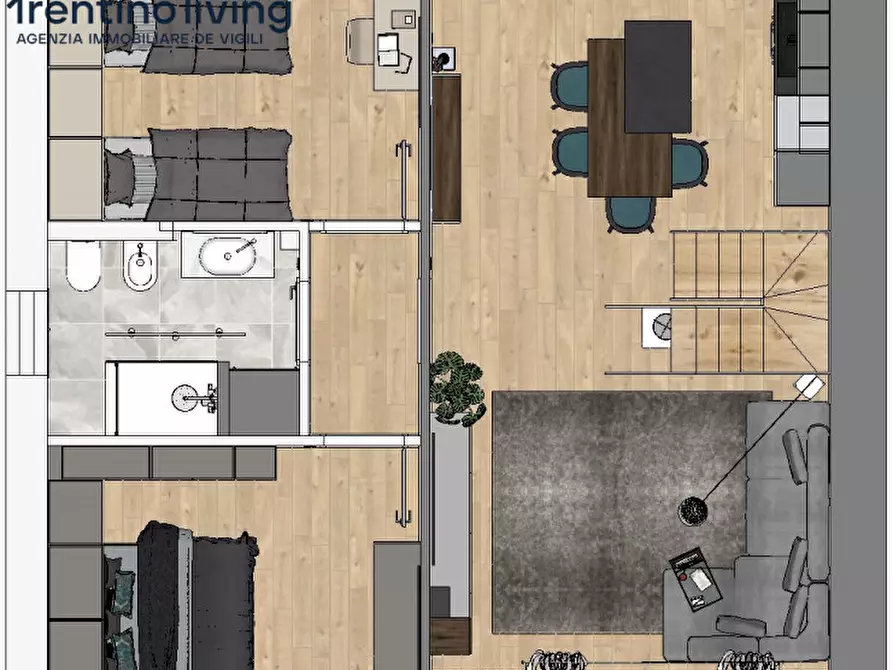 Immagine 2 di Appartamento in vendita  a Bleggio Superiore