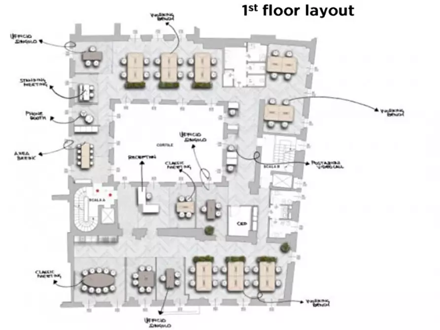 Immagine 5 di Ufficio in affitto  in PIAZZA DEL CARMINE a Milano