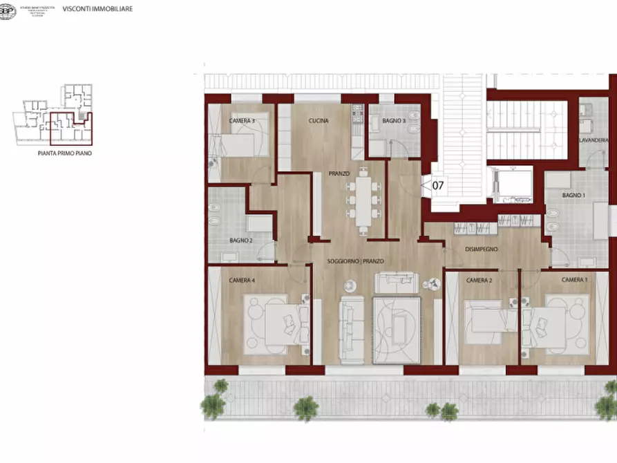 Immagine 28 di Appartamento in vendita  in piazza visconti 13 a Rho