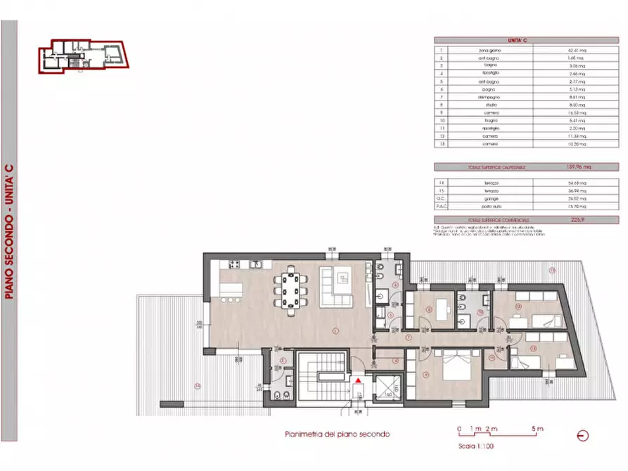 Immagine 7 di Attico in vendita  in Via Fasolo a Montegrotto Terme